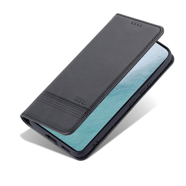 AZNS Samsung Galaxy S22+ Plånboksfodral Konstläder - Svart