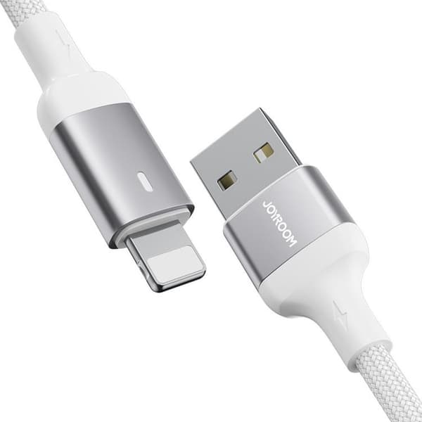 Joyroom A10 USB till Lightning-kabel 1,2 m - Vit Vit
