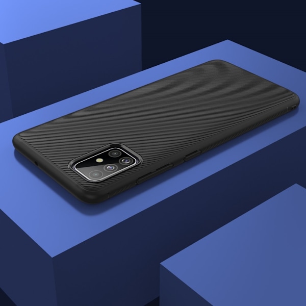 Twill Texture flexicase skal Samsung Galaxy A51 5G - Svart Svart