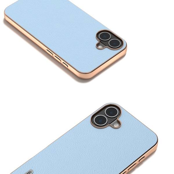 ABEEL Mobilskal till iPhone 16 Plus Electroplating Kantskydd Blå