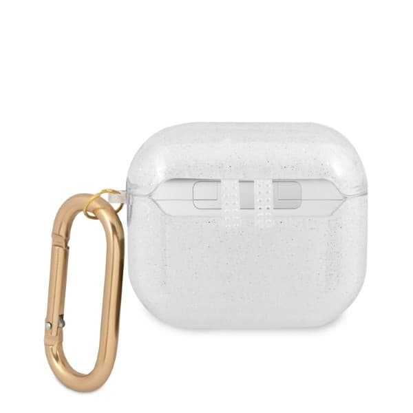 Guess AirPods 3 Skal Transparent Glitter Collection