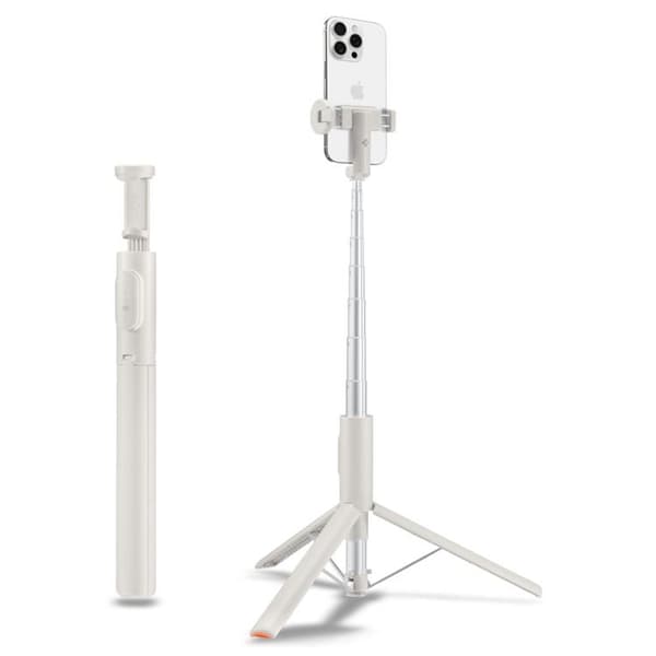Spigen Selfie Stick Stativ Bluetooth S541W - Hvid Vit