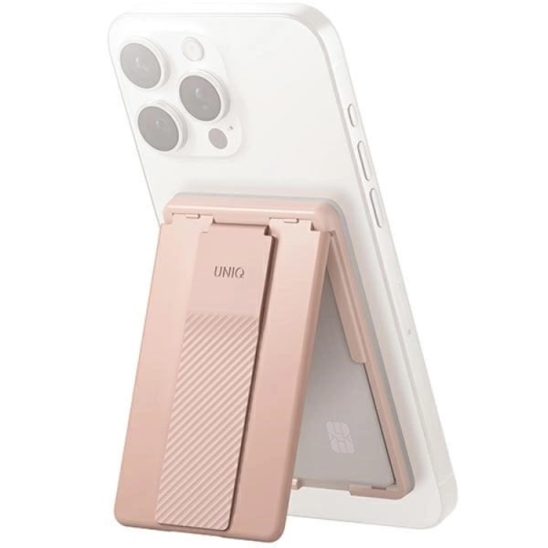 UNIQ Mobilgrip Heldro ID -magneettilompakko - vaaleanpunainen