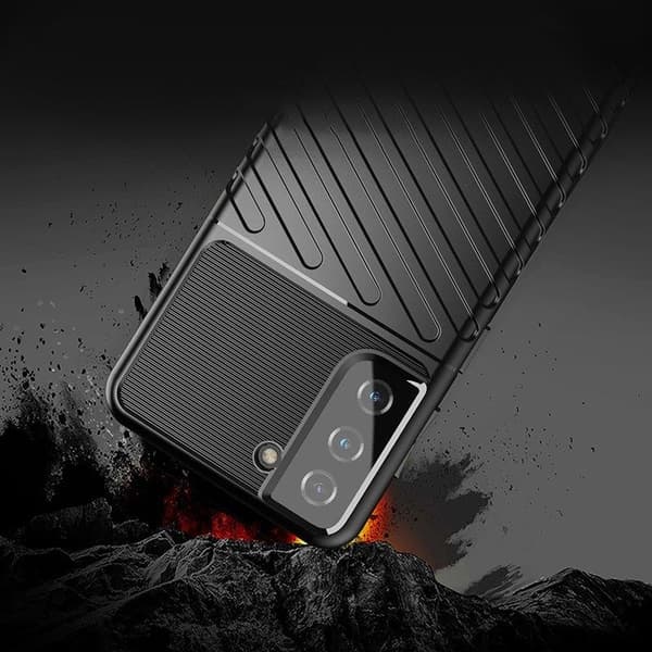 Galaxy A14 5G Skal Thunder Silicone Armor - Musta Black