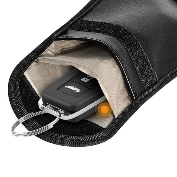Taske til bilnøgler Faraday Taske 14cm x 10cm - Sort Black