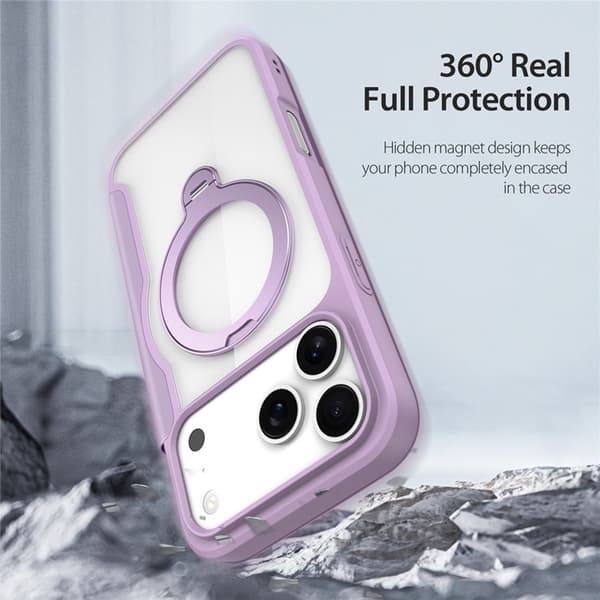 Dux Ducis iPhone 17 Pro Max Plånboksfodral MagSafe Skin X Pro Lila