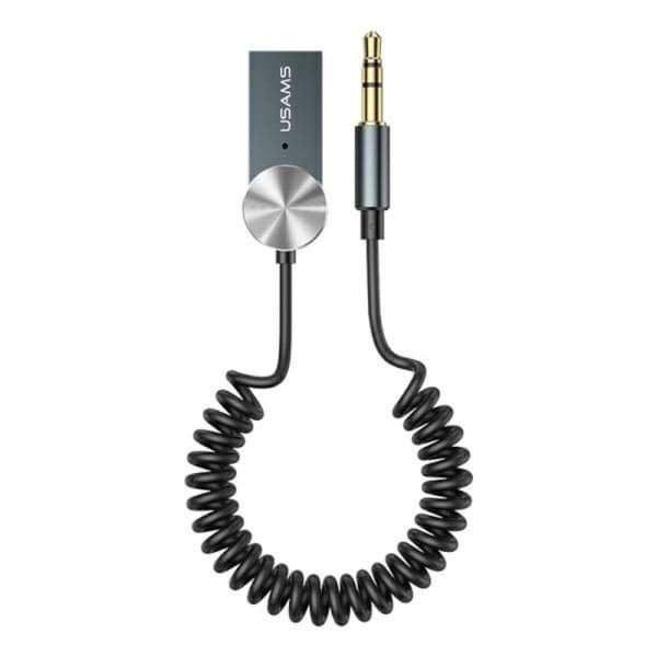 USAMS USB-A till AUX Adapter Bluetooth - Tarnish Svart