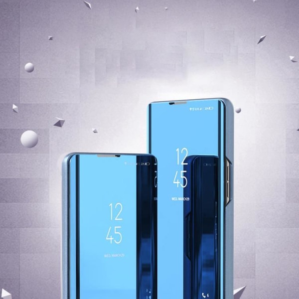 Galaxy A73 Case Clear View Flip - sininen