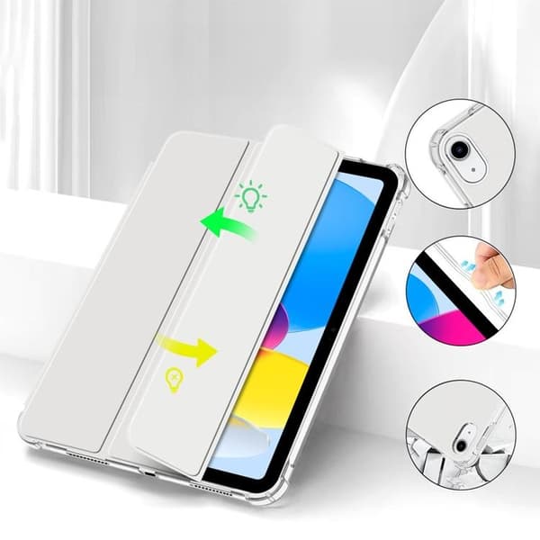 Tech-Protect iPad 10.9 (2022) Fodral med plats för pennna Silver