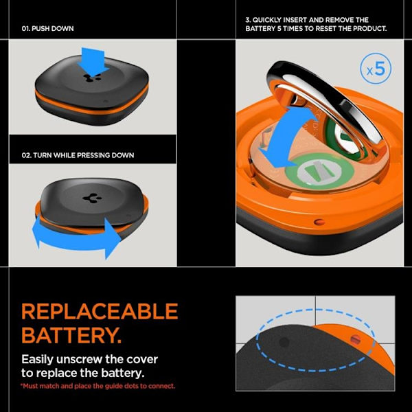 Spigen Tagme Bluetooth Tracker - Svart Svart