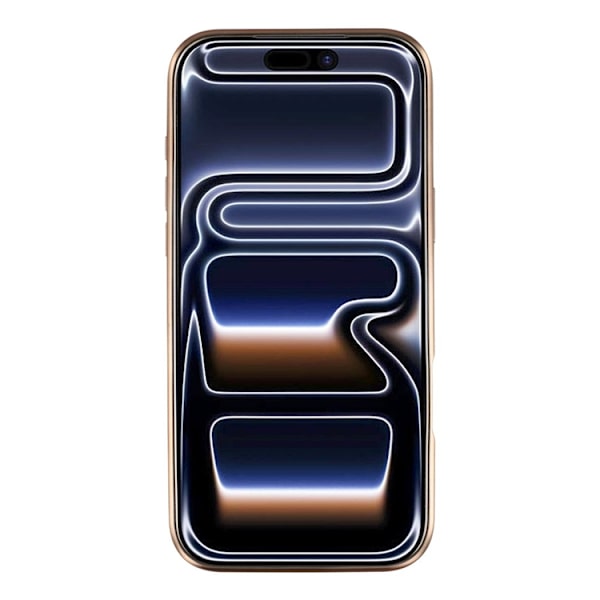 KIGC Mobilskal till iPhone 17 Pro Max Electroplating PC + TPU + PU - Guld Guld