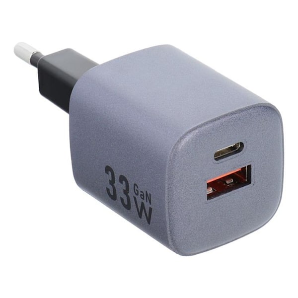 Forcell F-Energy Väggladdare GaN 33W 1xUSB-C 1xUSB-A 3A PD QC 4.0