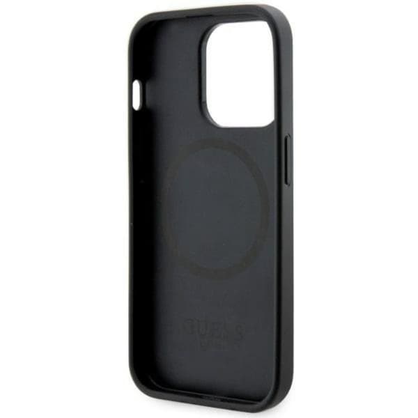 Guess iPhone 14 Pro Max Mobilskal MagSafe GCube Stripes - Sort Black