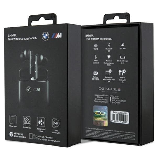 BMW In-Ear Hovedtelefoner TWS M Kollektion - Sort Black