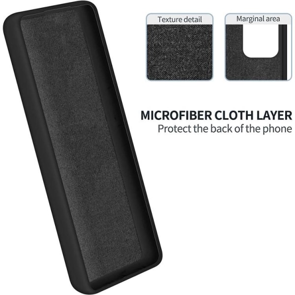 Sony Xperia 10 V mobiilisuojus nestemäistä silikonia - musta