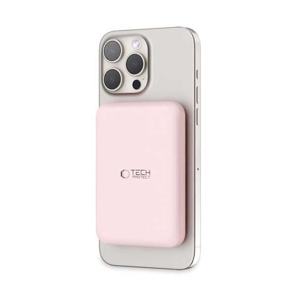 Tech-Protect PB10 Lifemag Magsafe Power Bank 5000mah - Rosa Rosa
