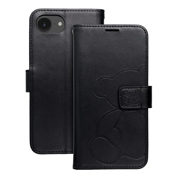 iPhone 16e Pung Etui Mezzo - Bamse Sort Svart