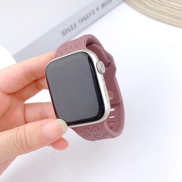 Apple Watch (38/40/41mm) Armband Leopard Texture - Lila Lila
