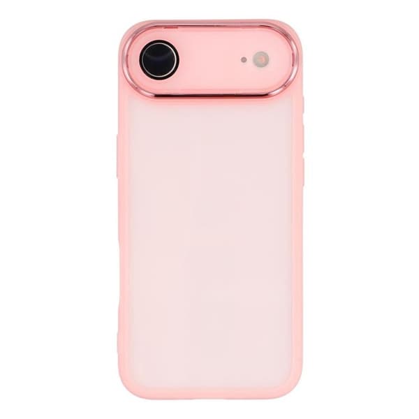 Mobilskal till iPhone Air Electroplated Kameraram - Transparent Rosa