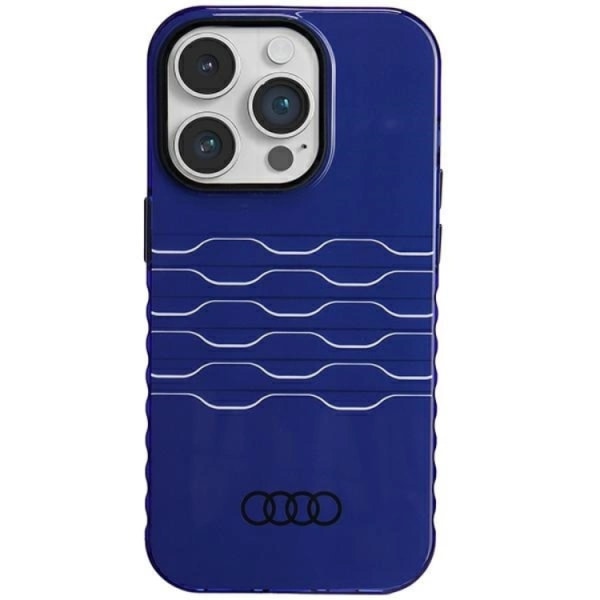 Audi iPhone 14 Pro Mobilcover Magsafe IML - Blå