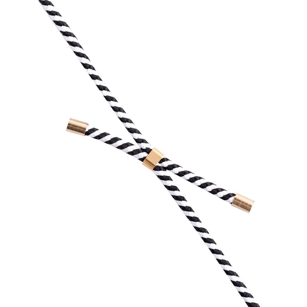 Boom Halsbandsrem Rope - White Stripes Vit