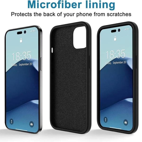 SiGN iPhone 14 Pro Cover Flydende Silikone - Sort