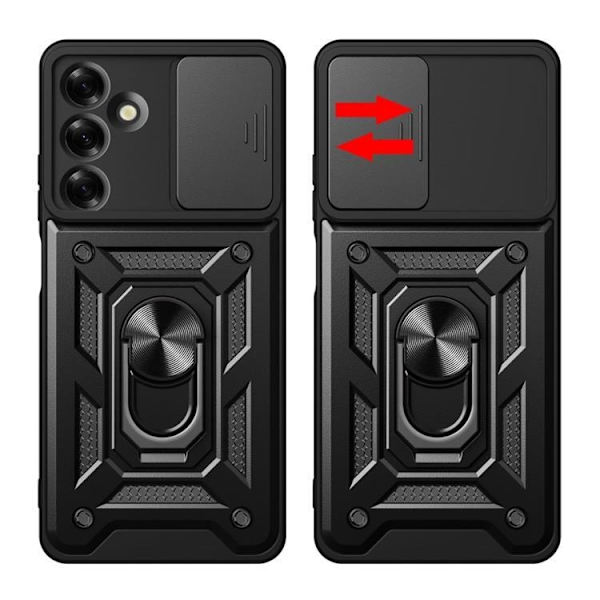 Tech-Protect telefontaske til Galaxy M35 5G Camshield Pro - Sort Svart