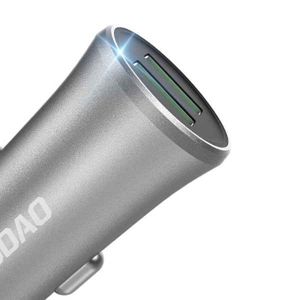 Dudao 3.4A Universal Smart Billaddare 2x USB Silver R6S Silver Silver