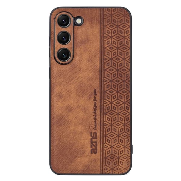 AZNS Samsung Galaxy S23 Plånboksfodral Konstläder - Brun