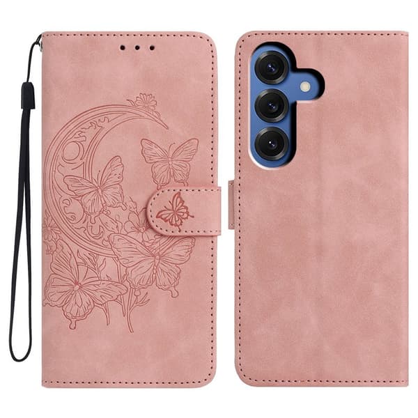 Plånboksfodral för Samsung Galaxy S26 Plus Konstläder Ställ - Roséguld
