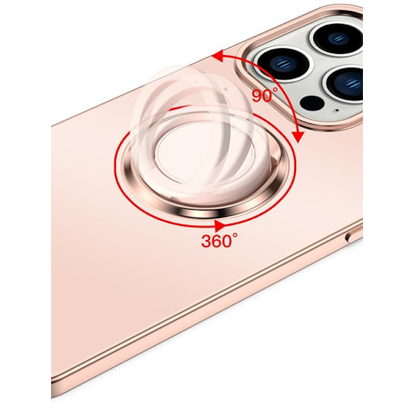 Mobilskal till iPhone 14 Pro Ringhållare Electroplating Kickstand - Lila