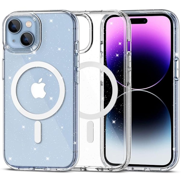 Tech-Protect iPhone 15 Mobilskal Magsafe Flexair Hybrid Transparent