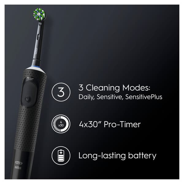 ORAL B Elektrisk Tandbørste Vitality Pro Sort Ekstra Refill