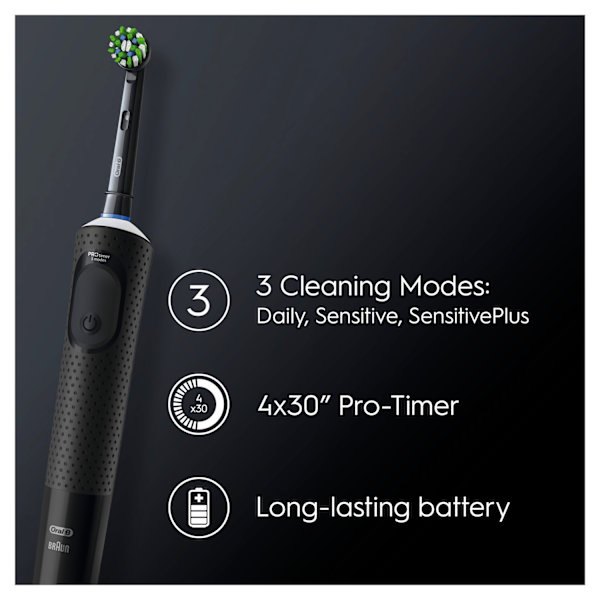 ORAL B Eltandborste Vitality Pro Black Extra Refill