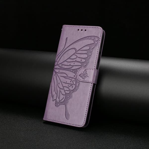 Samsung Galaxy S26 Edge Plånboksfodral Konstläder Flip Skydd - Lila