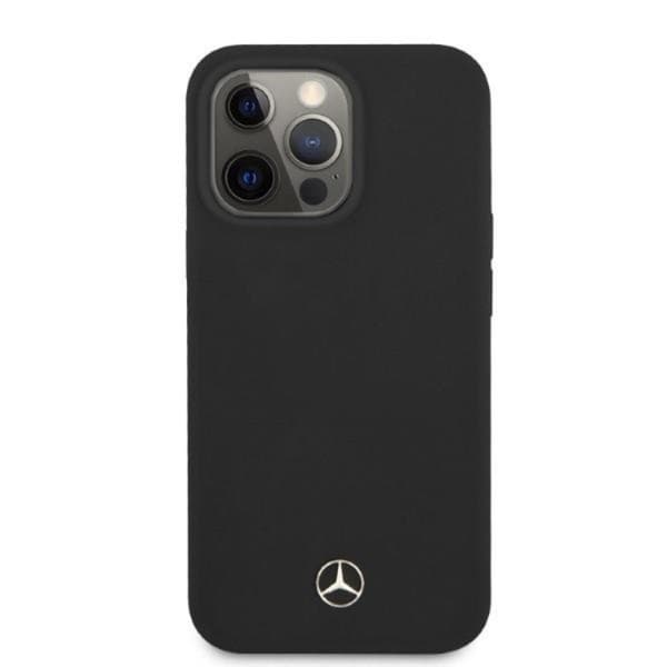 Mercedes Benz iPhone 13 Pro Mobilskal MagSafe Silicone Line Black