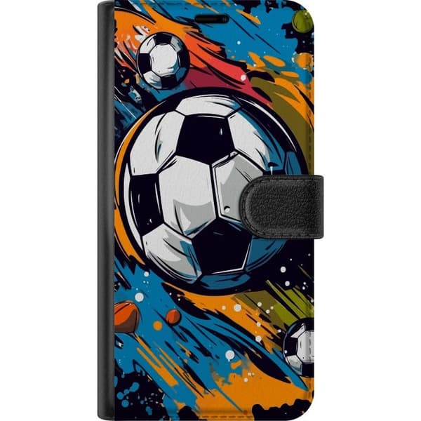 Plånboksfodral till Xiaomi Redmi Note 14 5G med Fotbollar