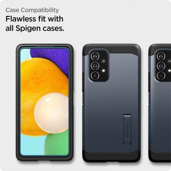 Spigen 2-Pack Alm karkaistu lasi näytönsuoja Galaxy A53 5G - kirkas