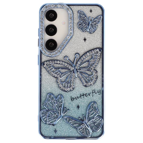 Mobilskal för Samsung Galaxy S26 TPU med rhinestones - Blå