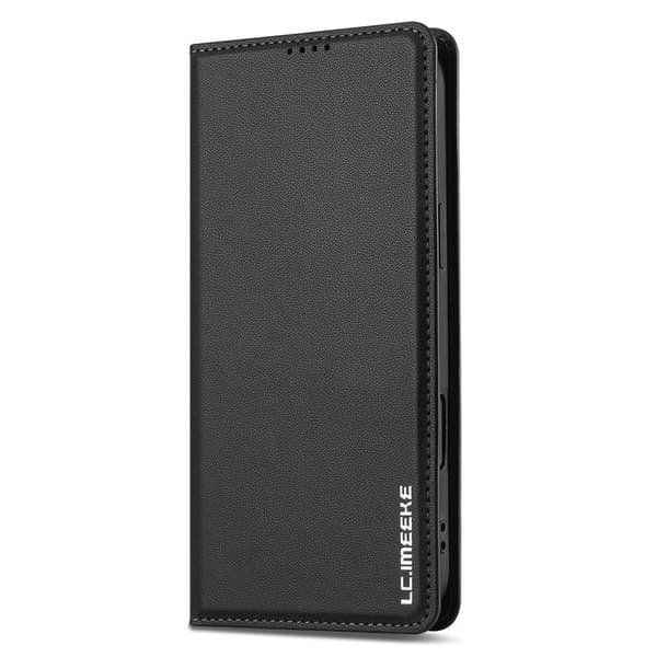 LC.IMEEKE L1 Series iPhone 16 Plus Plånboksfodral Konstläder - Svart