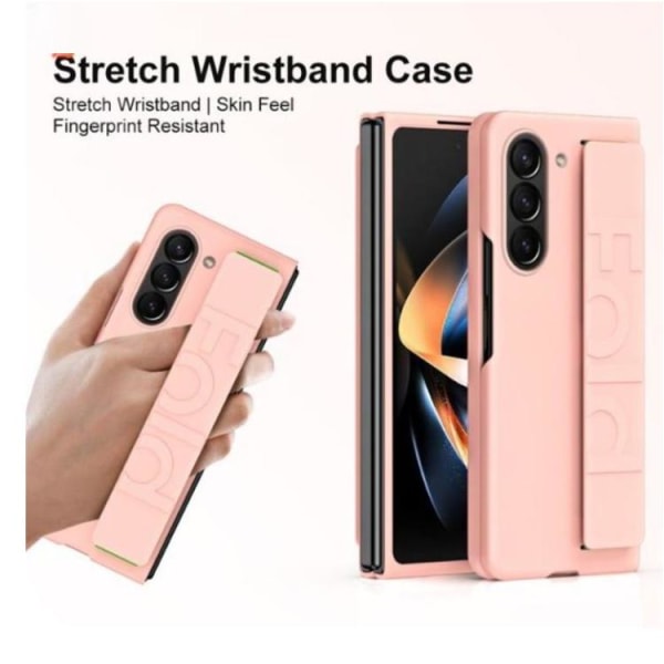 Galaxy Z Fold 5 Mobilcover Wrist Strap - Rosa