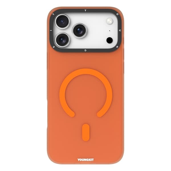 YOUNGKIT Mobilskal till iPhone 17 Pro MagSafe PET TPU - Orange Orange