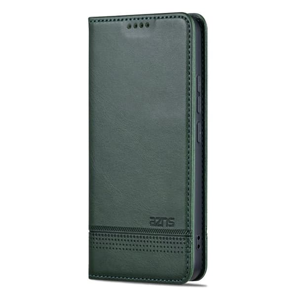 AZNS Xiaomi 14 Plånboksfodral Anti-Scratch Ställ Plånboksfodral - Grön