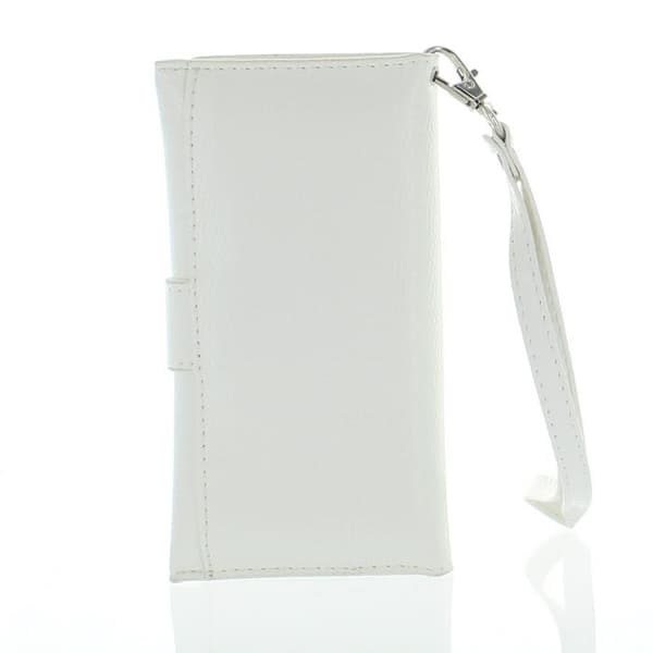 Universal mobilfodral med handrem (Vit) White