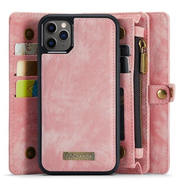 Irrotettava Caseme iPhone 11 Pro -lompakkokotelo - vaaleanpunainen