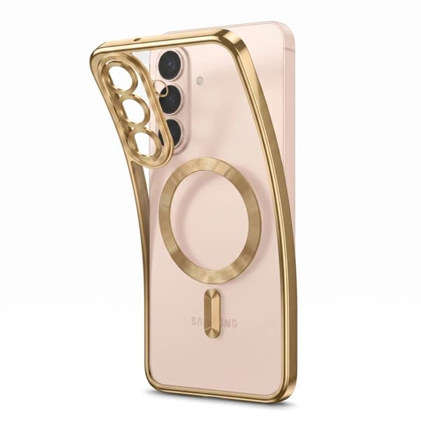 Tech-Protect Mobilskal För Galaxy S26 FE Magsafe Magflex - Shiny Guld
