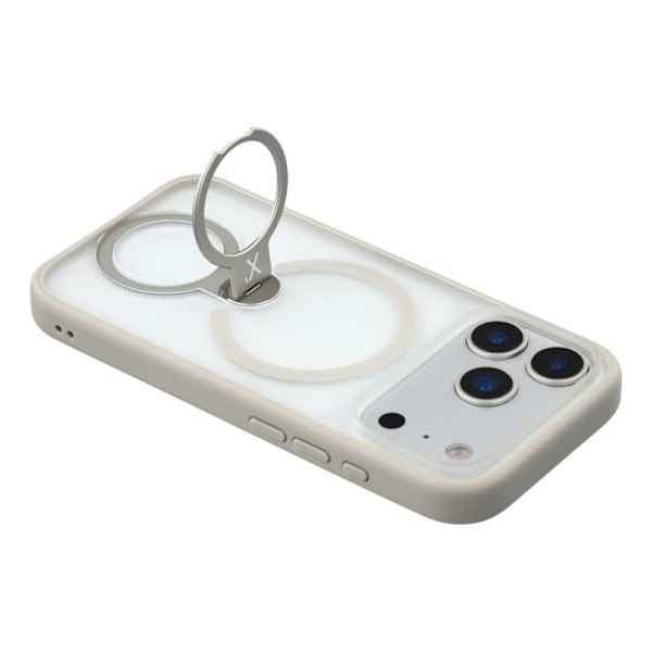X-LEVEL Mobilskal till iPhone 17 Pro med Rotera Kickstand - Grå
