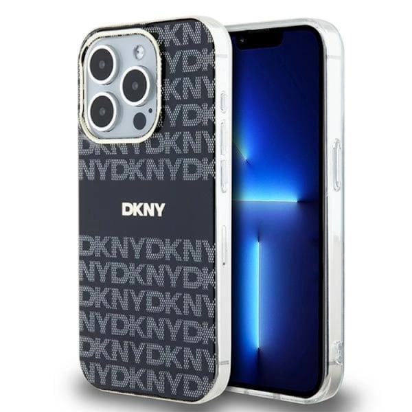 DKNY iPhone 13 Pro Max Mobilskal Magsafe IML Mono & Stripe - Svart Svart