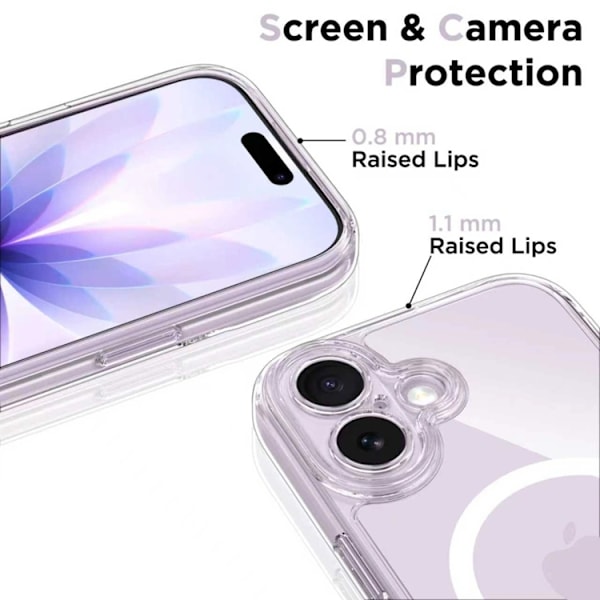 Tech-Protect Mobilskal till iPhone 17 Magsafe Peak - Clear Transparent