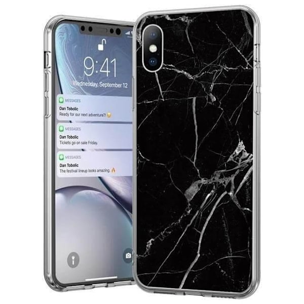 Wozinsky Marble iPhone 12 Pro Max Skal Svart Svart